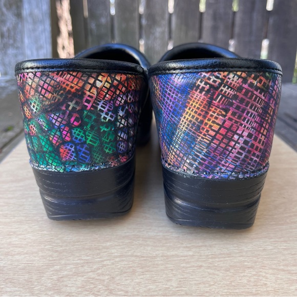 Dansko Wm’s Professional Stained Glass Clog Mules In Multicolor Sz 41 EU - Picture 5 of 16